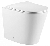 Унитаз приставной IBERICA BLANCA BURGOS ALTO Rimless белый, сиденье полипропилен (IB.BRA.131.1B1) 250_100_Array